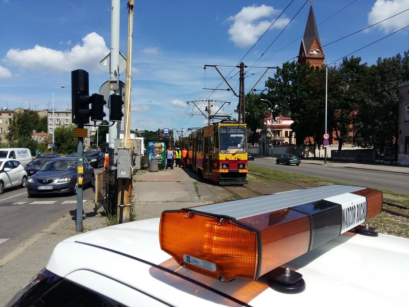 Zderzenie tramwajów w Łodzi.