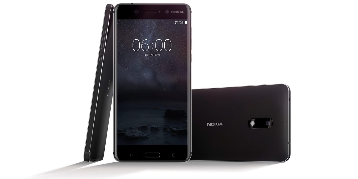 A new Nokia 6 smartphone is seen in this handout image