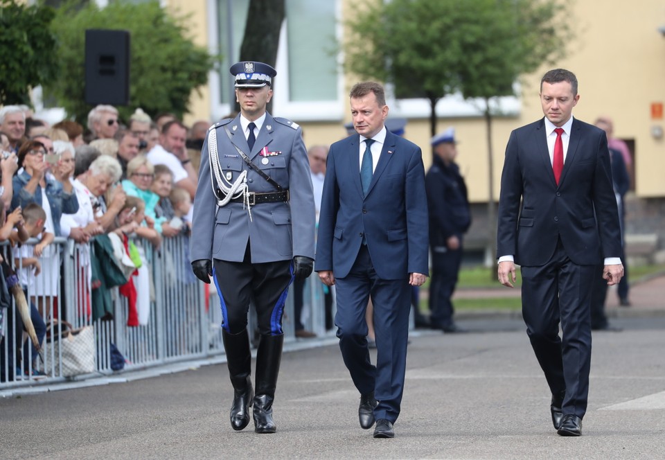 LEGIONOWO CENTRALNE OBCHODY ŚWIĘTA POLICJI PREZYDENT (Mariusz Błaszczak, Andrzej Szymczyk)