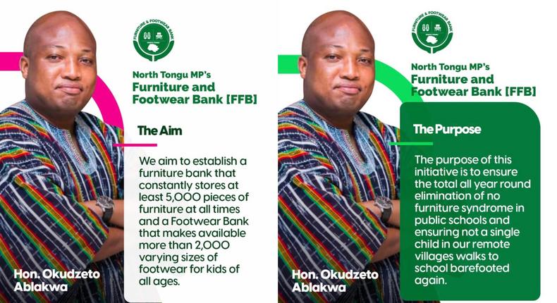 Okudzeto Ablakwa launches Furniture and Footwear Bank in his constituency today