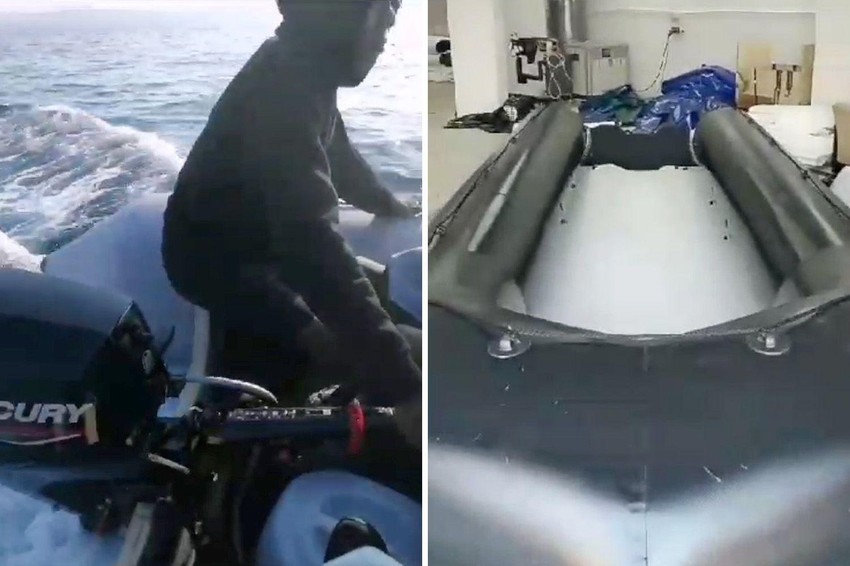 Naš novinar u tajnoj istrazi dobio je snimke ovog tipa čamca koji je u ponudi | Foto: BBC