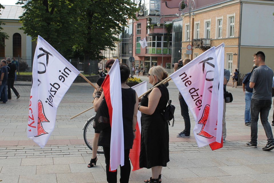 Protest KOD w Kielcach 