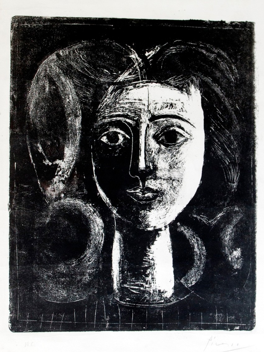 Pablo Pikaso, Glava devojke, 1947.