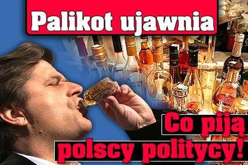 Palikot ujawnia, co piją polscy politycy!