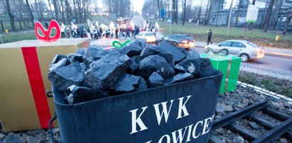 Protest górników w Mysłowicach