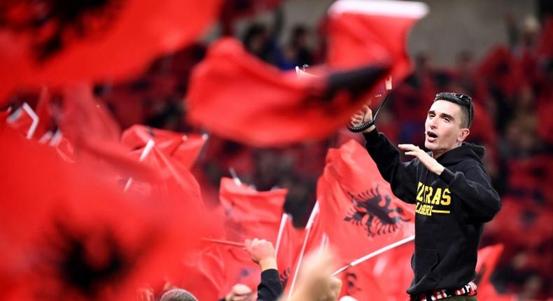 Albanian supporters booed La Marseillaise