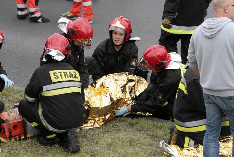 Wypadek na imprezie Gran Turismo Polonia w Poznaniu