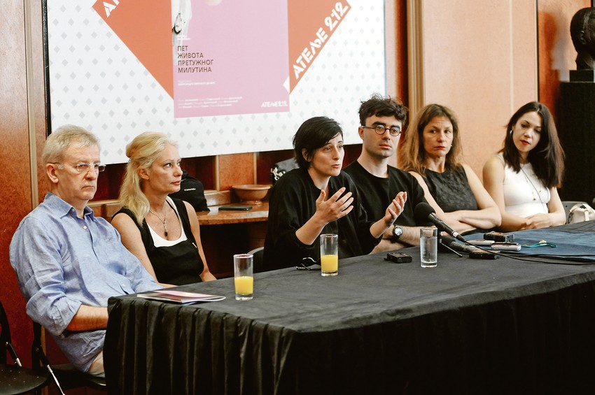 Ekipa predstave "Pet života pretužnog Milutina"