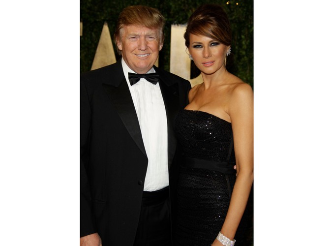 Miliarder Donald Trump z żoną Melanie
