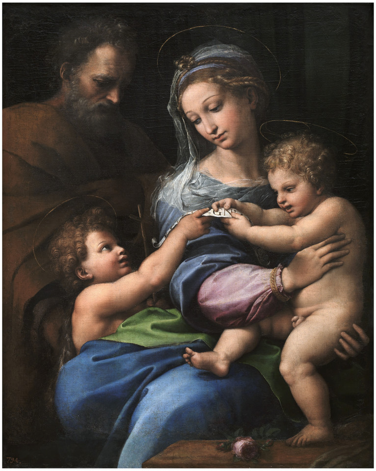 Rafael - "La Madonna della Rosa" (1518-1520)