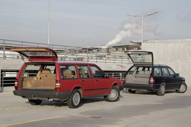 Mercedes S124 kontra Volvo 740 kombi