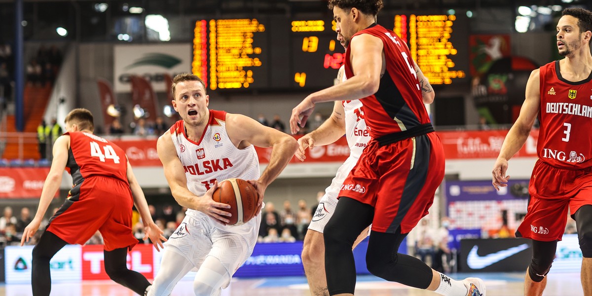 28.11.2021 POLSKA - NIEMCY KWALIFIKACJE MISTRZOSTW SWIATA FIBA WORLD CUP KOSZYKOWKA