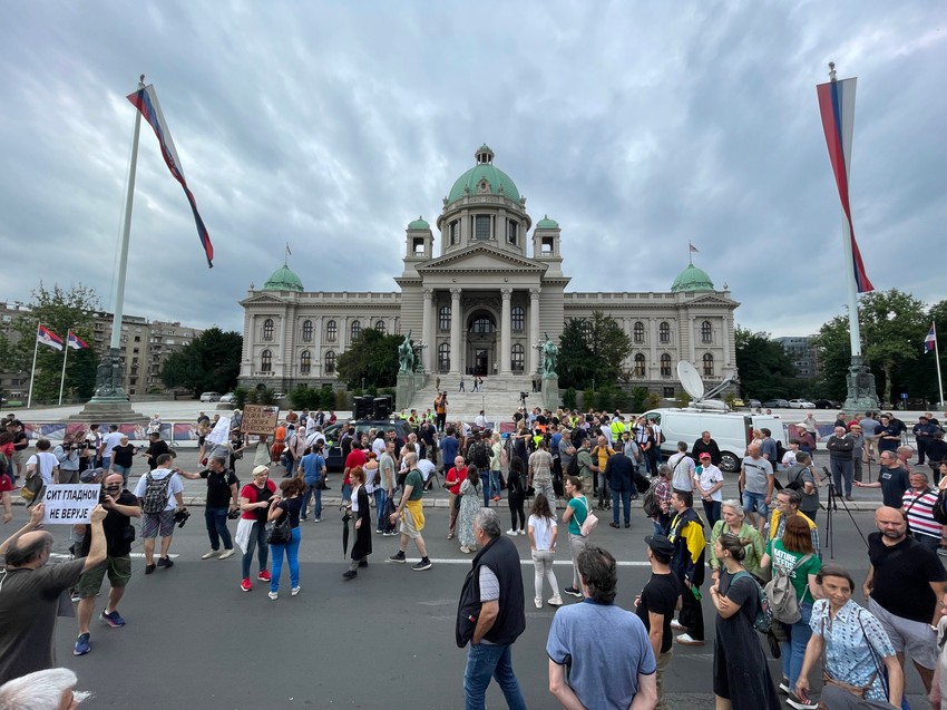 Protest opozcije, Beograd (24.06)