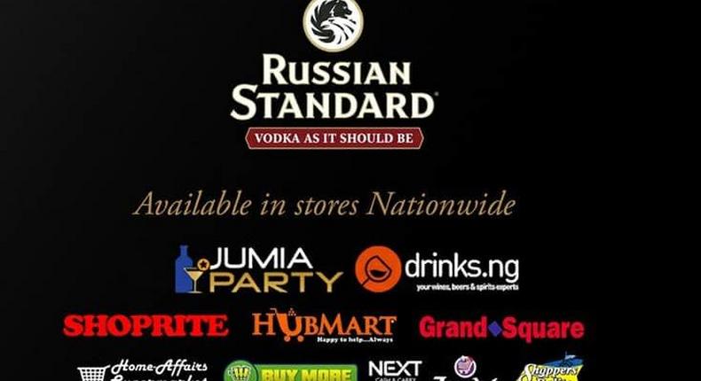 Next International Brands Limited launches Russian Standard Vodka in Nigeria