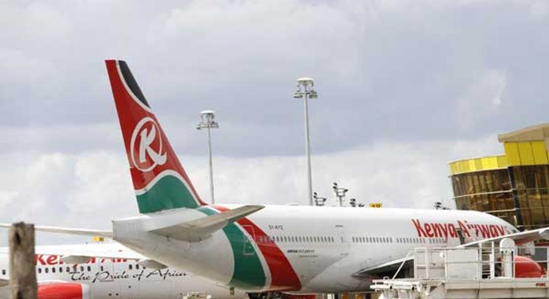 A Kenya Airways plane