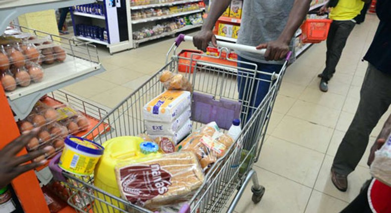 A shopper  in Kenya.