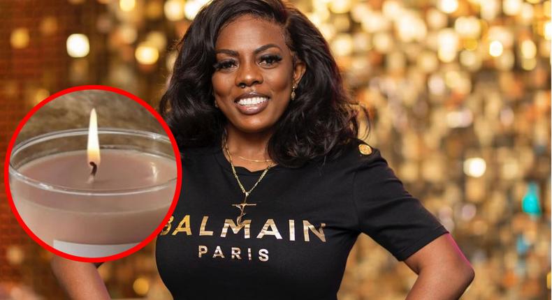 Thieves make away with scented candles at Nana Aba Anamoah’s birthday party