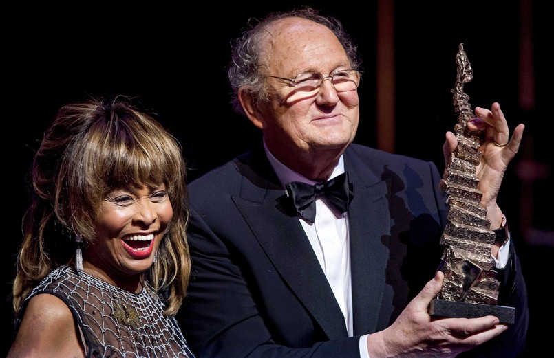 Tina Turner i Joop van den Ende na gali Dutch Musical Awards