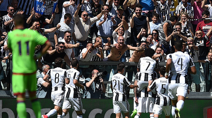 A Juventus megvédte élvonalbeli bajnoki címét /Fotó: AFP