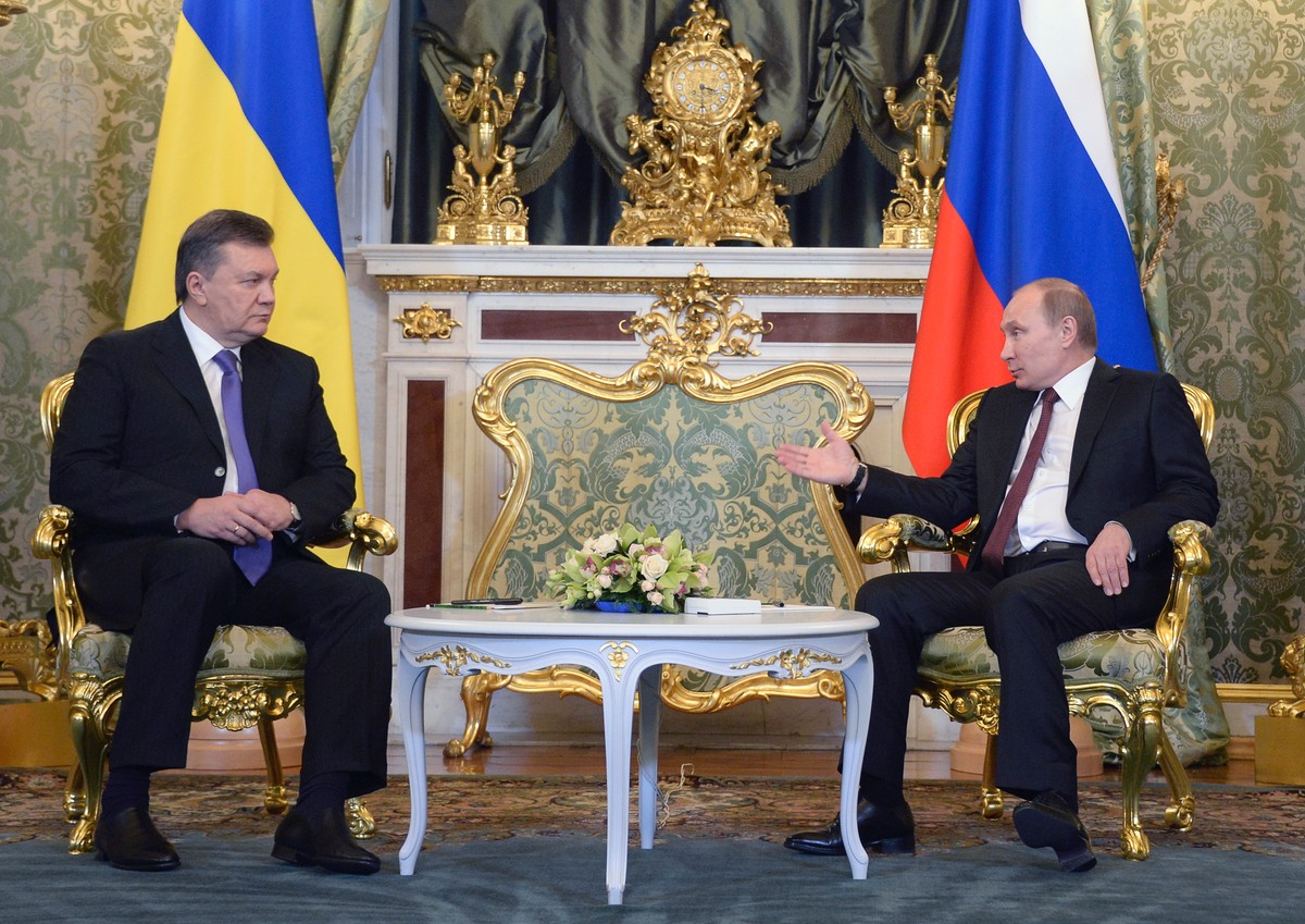 Wiktor Janukowycz i Władimir Putin