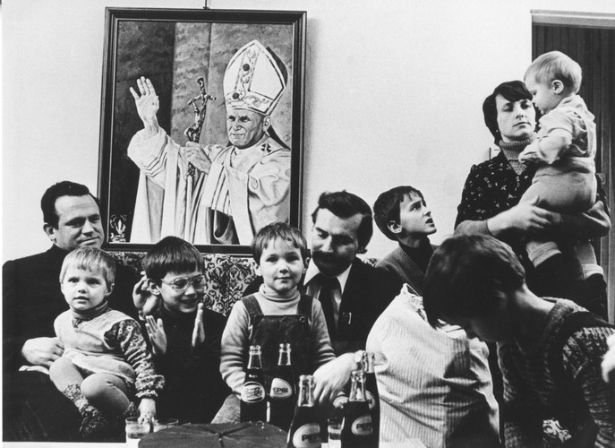 Lech Wałęsa z rodziną