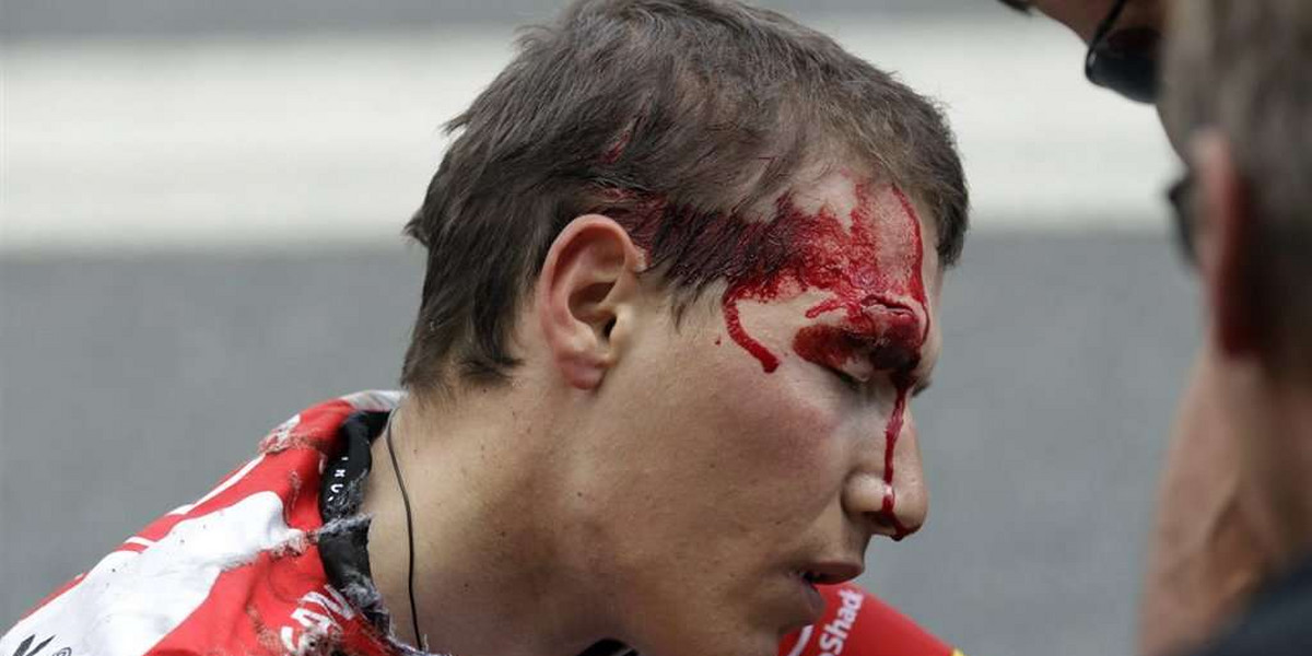 Krew na trasie Tour de France