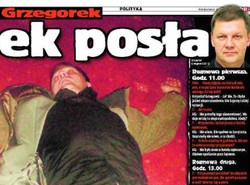 Pijany poseł na podłodze sejmowego hotelu