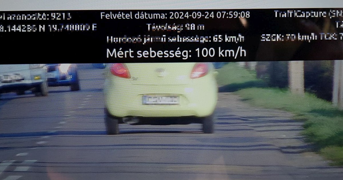 A megengedett sebesség kétszeresével száguldó autóst kapcsoltak le Nógrádban: elharapózott a gyorshajtás? - fotók