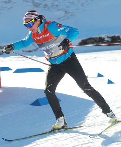 Justyna Kowalczyk podczas treningu w Val Mustair
