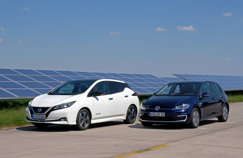 Nissan Leaf i VW e-Golf - porównanie
