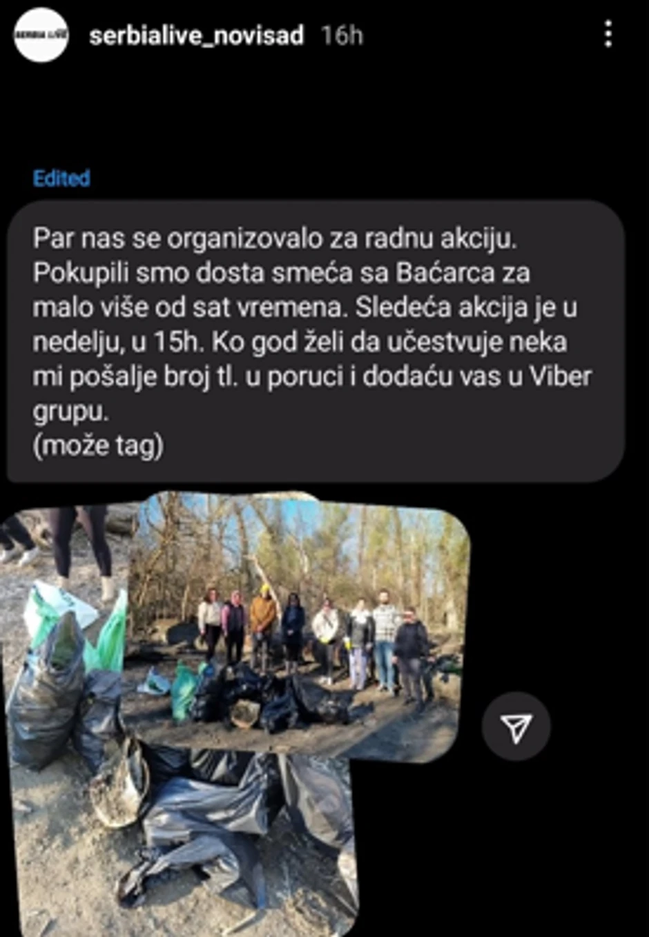 Akcija čišćenja obale Dunava, Novi Sad