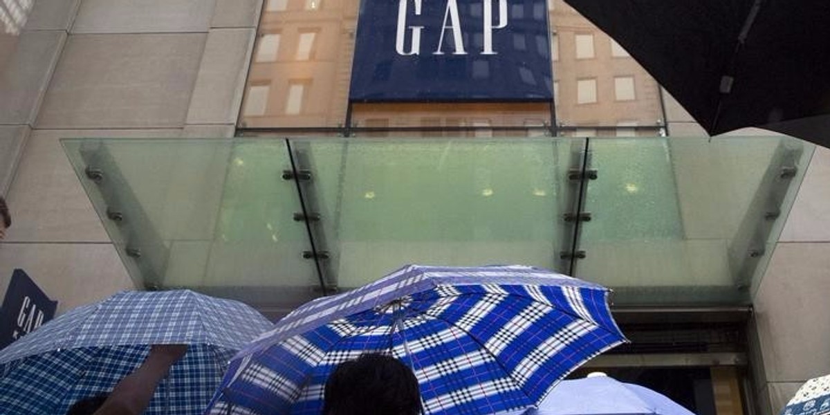 A Gap on Fifth Avenue in Midtown Manhattan.