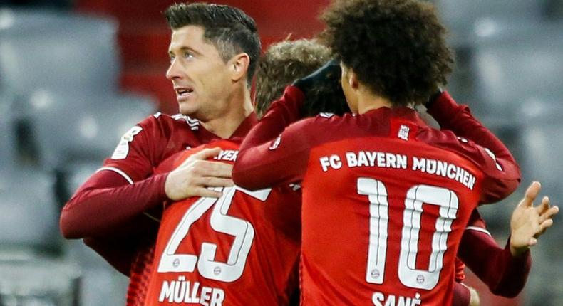 Bayern Munich strengthened their grip on the top of the Bundesliga table with a thrilling 3-2 victory over Leipzig on Saturday Creator: MICHAELA REHLE