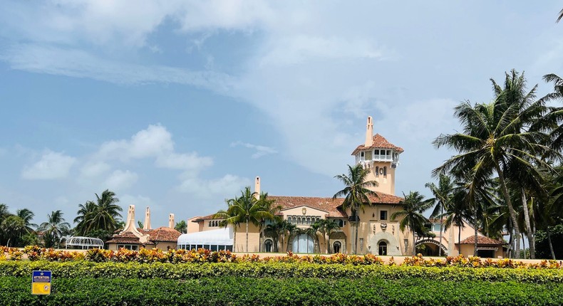 Mar-a-Lago one day after the FBI raid.