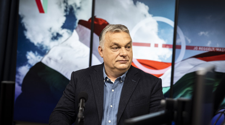 Orbán Viktor a Kossuth rádióban /Fotó: MTI/Miniszterelnöki Sajtóiroda/Fischer Zoltán