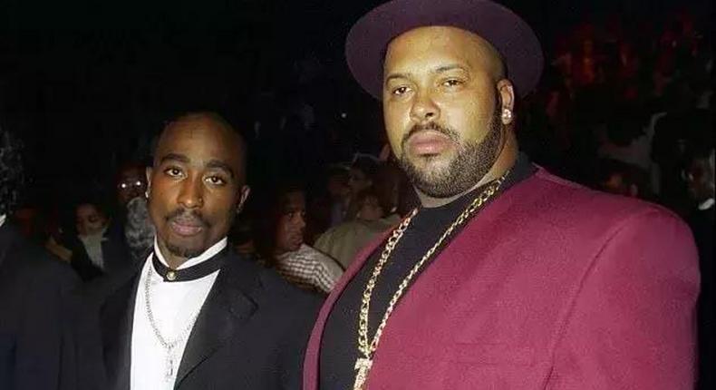 Tupac Shakur with Marion Suge Knight