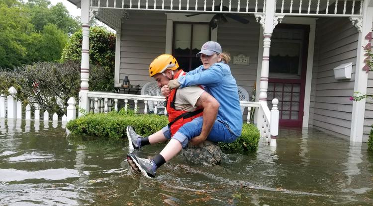 A Harvey hurrikán pusztítása Houstonban
