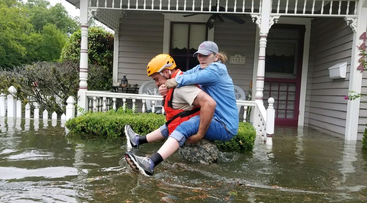 A Harvey hurrikán pusztítása Houstonban