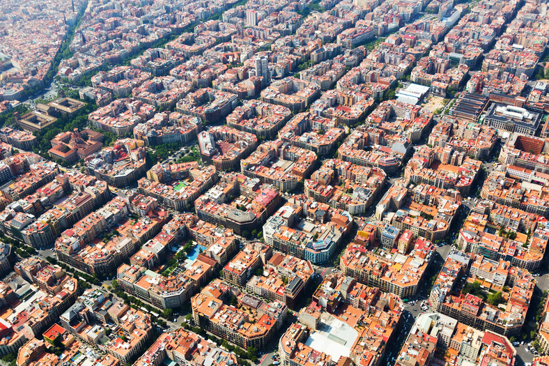 Dzielnica Eixample, Barcelona, Hiszpania