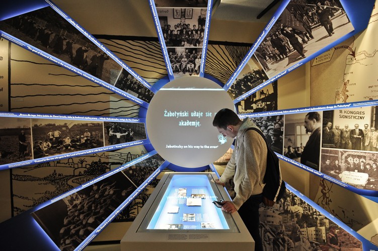 Wystawa Wyzwanie Nowoczesności - fragment ekspozycji stałej w Muzeum Historii Żydów Polskich