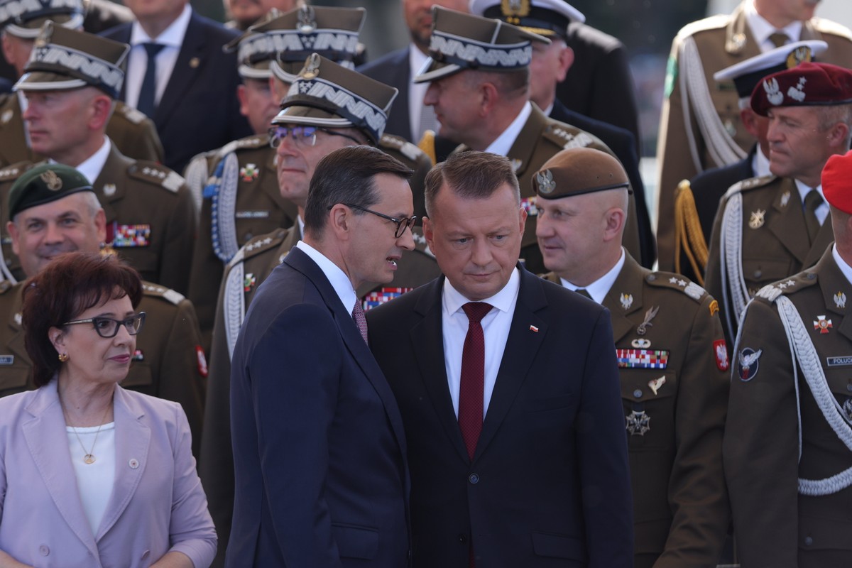 Mateusz Morawiecki i Mariusz Błaszczak