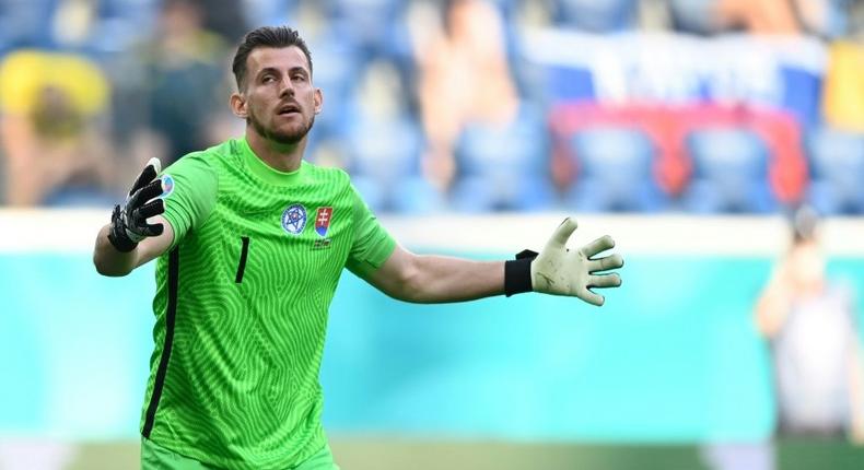 Dubravka's Slovakia slipped to a 1-0 loss to Sweden Creator: Kirill KUDRYAVTSEV