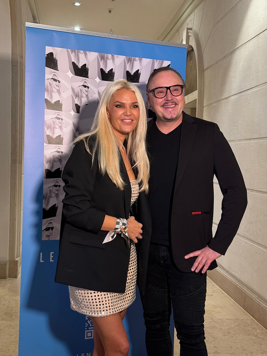 Lena Kovačević i Knez na njenoj promociji albuma