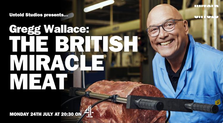 A Gregg Wallace: The British Miracle Meat című műsor plakátja
