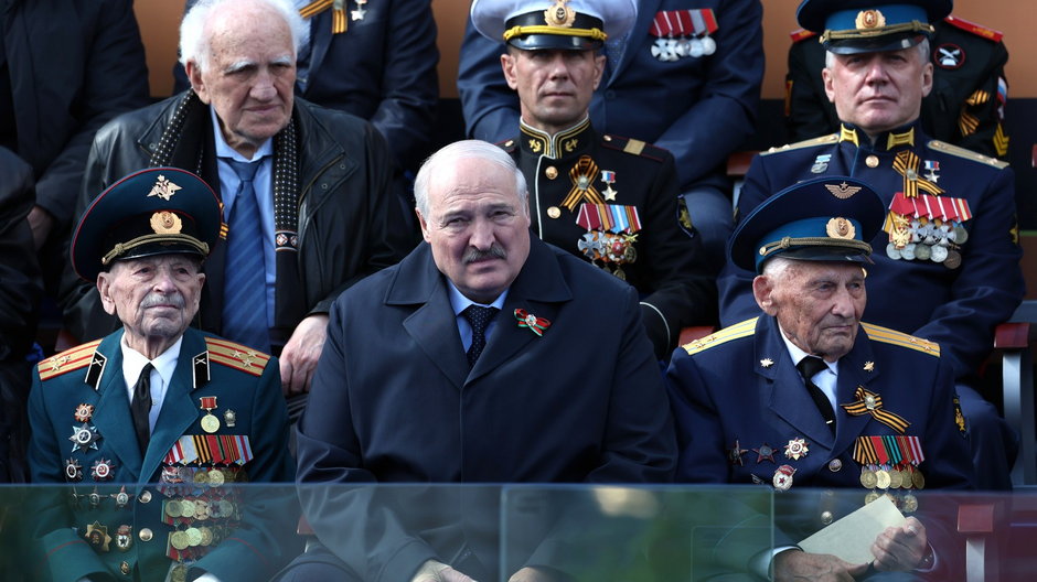 Aleksander Łukaszenko w Dniu Zwycięstwa w Moskwie
