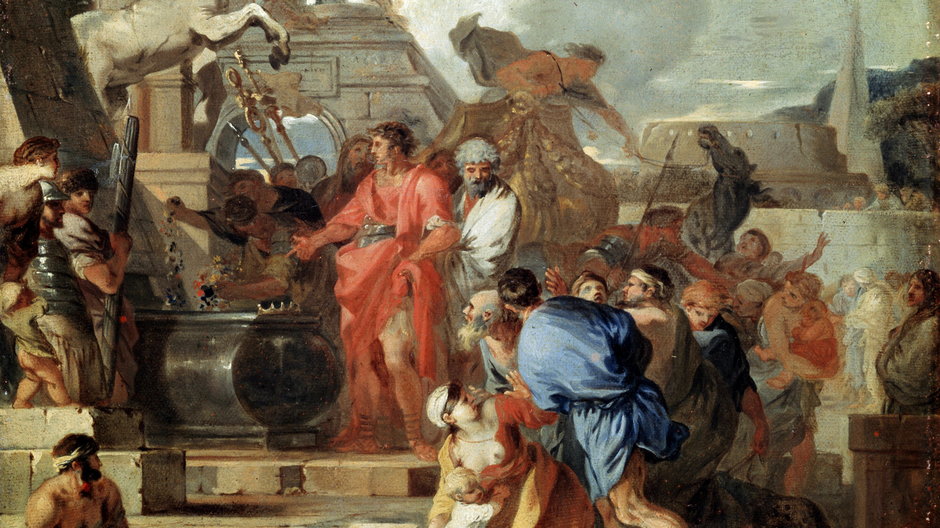 Oktawian August przed grobem Aleksandra Wielkiego