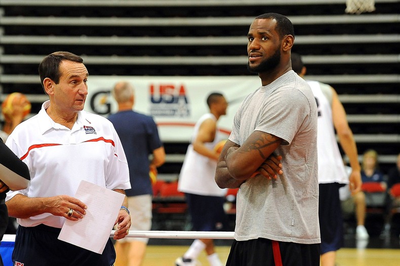 Duke was not on the list, even though the school had long been considered a favorite to land Bronny James due to LeBron James' admiration of famed coach Mike Krzyzewski. In 2018, LeBron defended Coach K from criticism with a social media comment that read: Love Coach K! The absolute BEST! Hope he's still at the helm when my boy comes up.Unfortunately for Duke, though, Krzyzewski retired after the 2021-22 season, and the currently unranked Blue Devils were not a candidate for Bronny.
