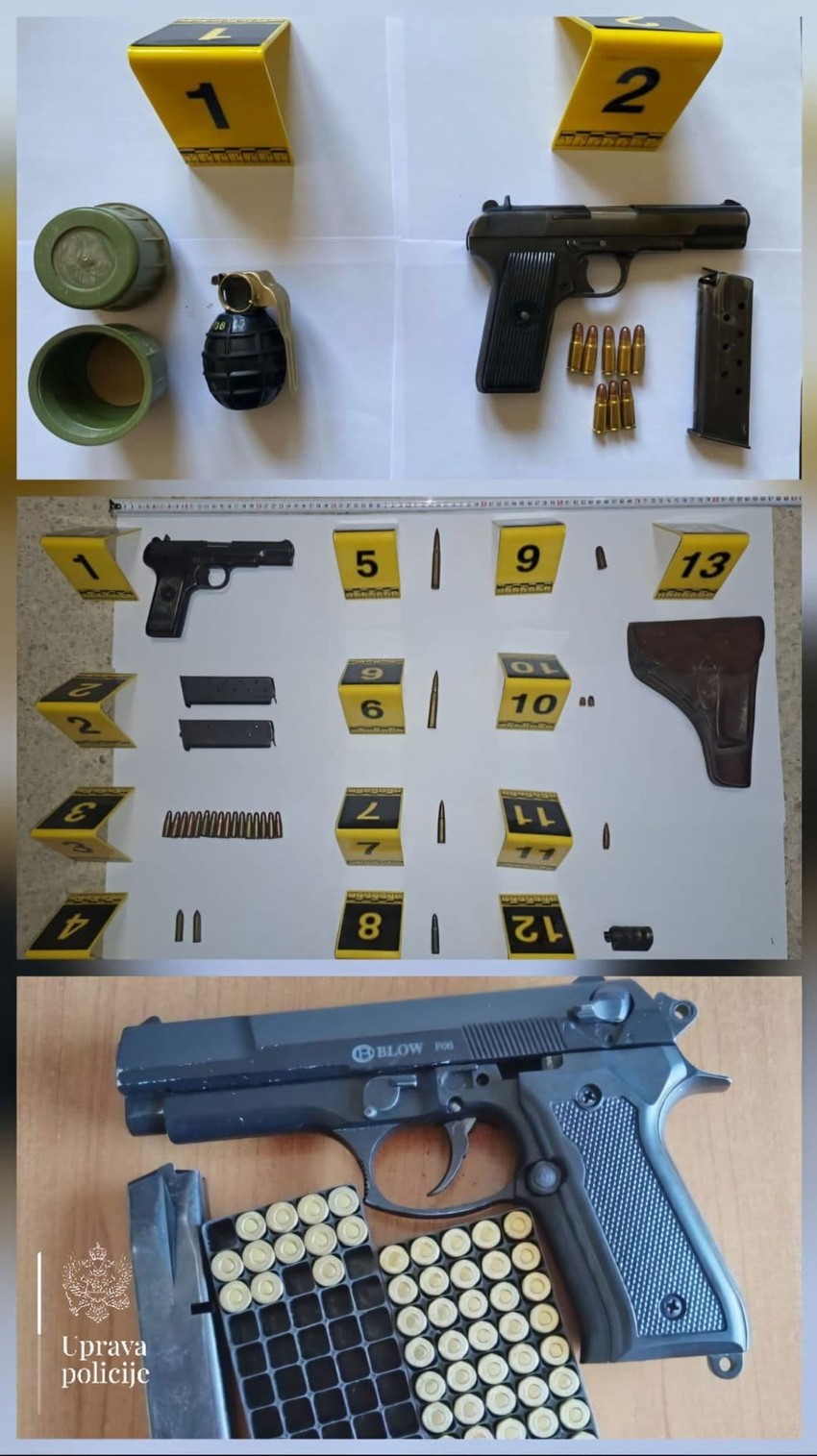 Policija zaplenila i oružje 