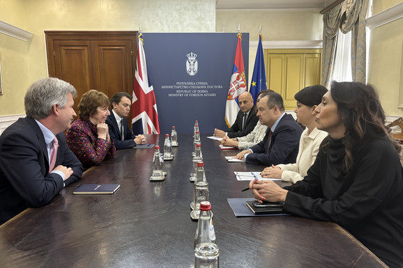 Dačić se sreo sa Ketrin Ešton: Posebnu pažnju posvetili dijalogu Beograda i Prištine (FOTO)