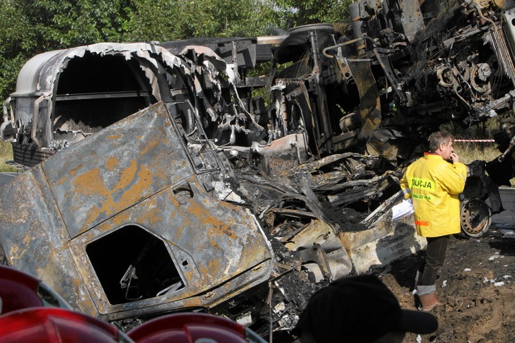 Wypadek w miejscowości Prusice na Dolnym Śląsku